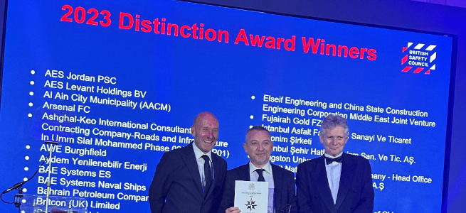 International Occupational Safety Distinction Winners Award to Aydem Renewables