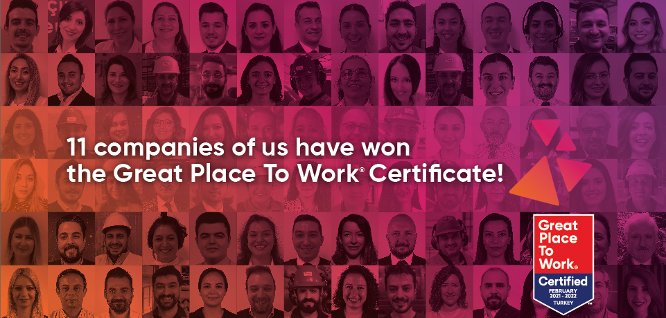 11 companies of us have won the Great Place to Work Certificate!